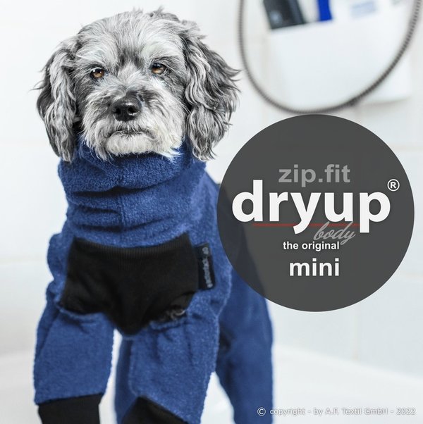 dryup® BODY zip.fit® Mini Hundetrockenmantel